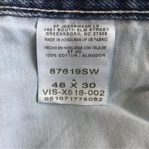 Rustler Blue Regular Fit Straight Leg Jeans , 48x30 - Picture 8 of 9